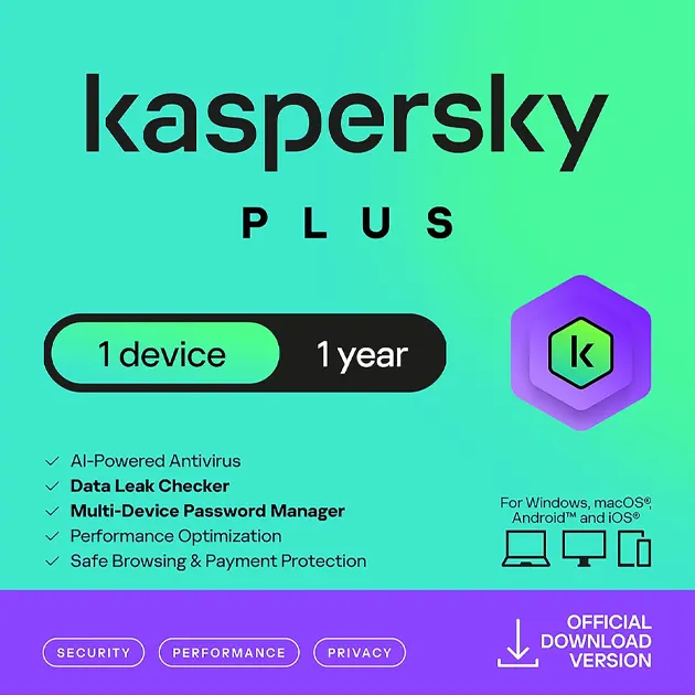 Kaspersky Plus 1PC 1Year