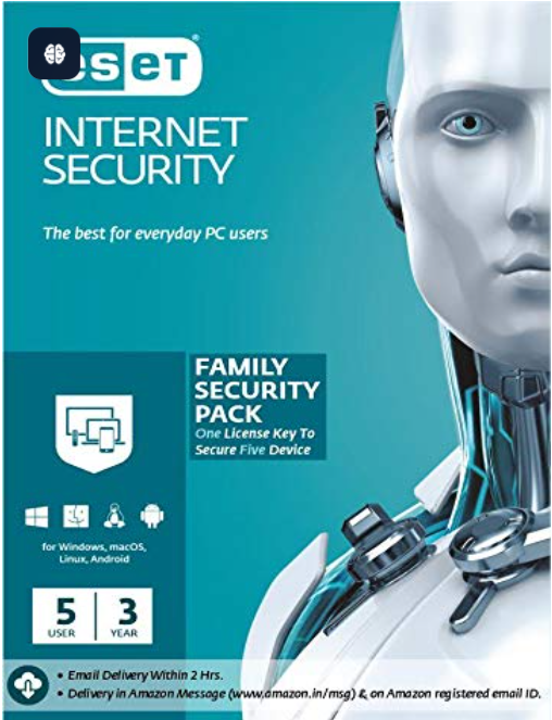ESET NOD32 Antivirus Familly Security Pack 5 PC 1 Year