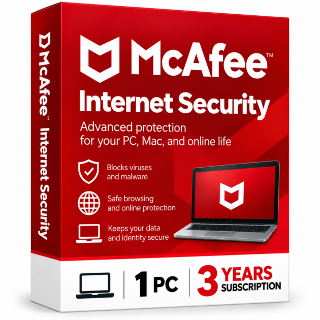 McAfee Internet Security - 1 PC / 3 Year